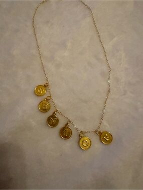 Gold Letter Charm Necklace - Personalized Style